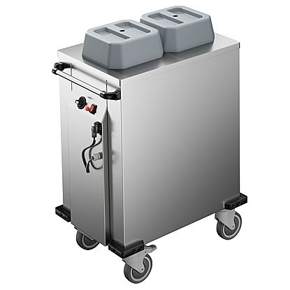 Service Trolleys Heated Plate Dispenser Trolley, 2 cylinders – Ø180-240 mm