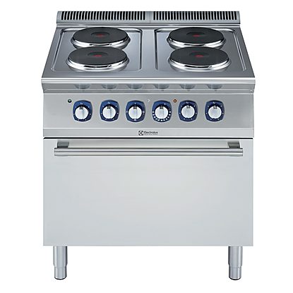 Modular Cooking Range Line 700XP 4-Hot Plates Electric Boiling Top Range on Electric Oven