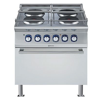 Modular Cooking Range Line 700XP 4- Hot Round Plates Electric Boiling Top on Electric Oven – Marine