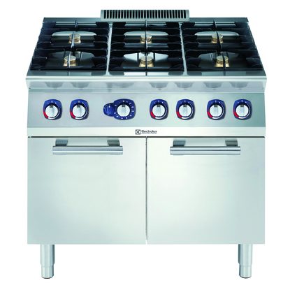 Modular Cooking Range Line 700XP 6-Burner Gas Range on Large Gas Oven