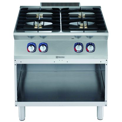 Modular Cooking Range Line 700XP 4-Burner Gas Boiling Top on Open Base 800mm