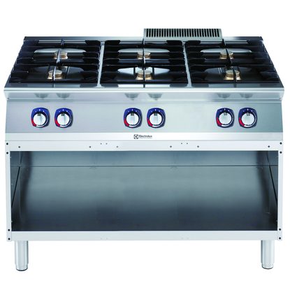Modular Cooking Range Line 700XP 6-Burner Gas Boiling Top on Open Base 1200mm