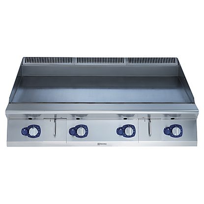 Modular Cooking Range Line 900XP 1200mm Gas Fry Top HP, Smooth scratch resistant chromium Plate