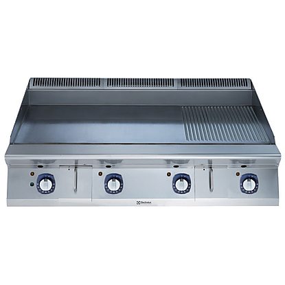 Modular Cooking Range Line 900XP 1200mm Electric Fry Top HP, Smooth and Ribbed scratch resistant chromium Plate