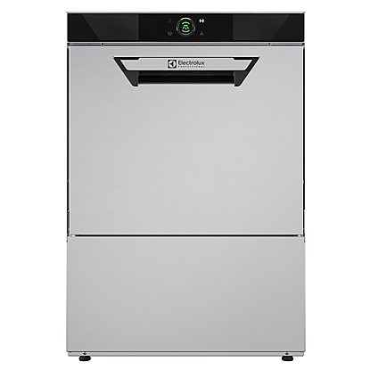 Warewashing NeoBlue Touch Undercounter DW (L) with pressure boiler in AISI304, rinse aid pump, max 65 r/h, 1ph