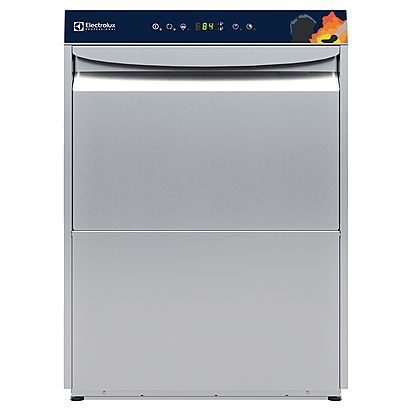 Warewashing Undercounter Dish for Personal Protective Equipment, WASH-SAFE CONTROL, double skin, built-in drain pump, detergent and rinse aid dispensers, Fire Brigade
