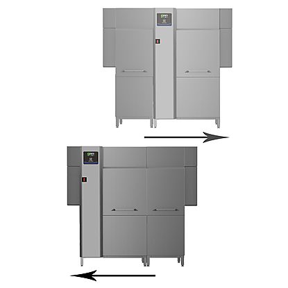 Warewashing green&clean dual rinse rack type dishwasher withSteam abatement, 200r/h, electric,60Hz (Marine)