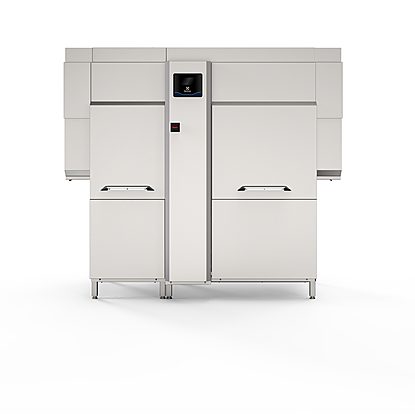 Warewashing green&clean dual rinse rack type dishwasher with Energy Saving Device, 200 racks/hour, electric,50Hz