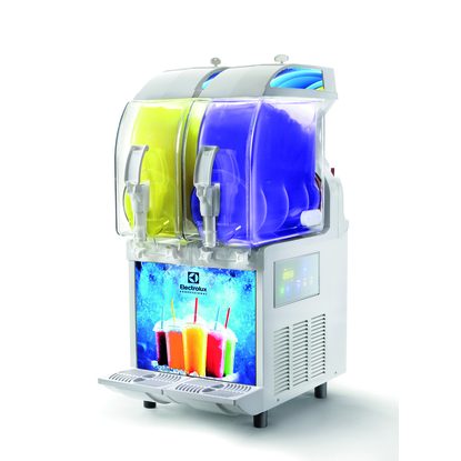 Frozen Frozen granita dispenser with 2 bowls, electronic control and lighted panel