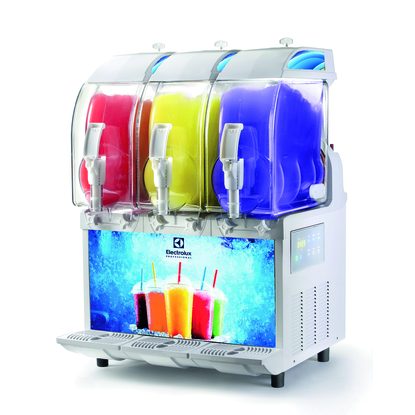 Frozen Frozen granita dispenser with 3 bowls, electronic control and lighted panel