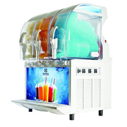 Frozen Frozen granita dispenser with 3 bowls, mechanical control and lighted panel