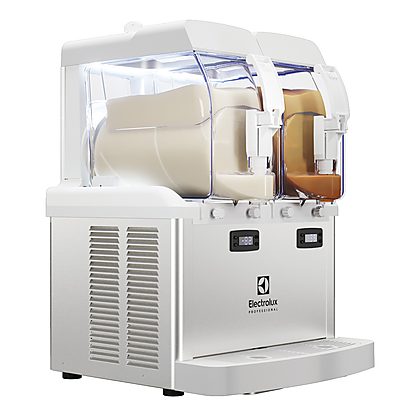 Frozen Frozen granita and cream dispenser with 2 insulated bowls, UK plug and LED light