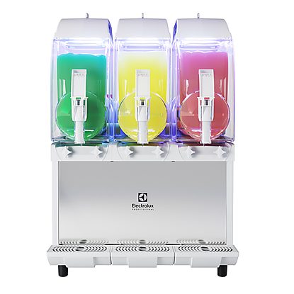 Frozen Frozen granita dispenser with 3 bowls, mechanical control with UK plug and UV light