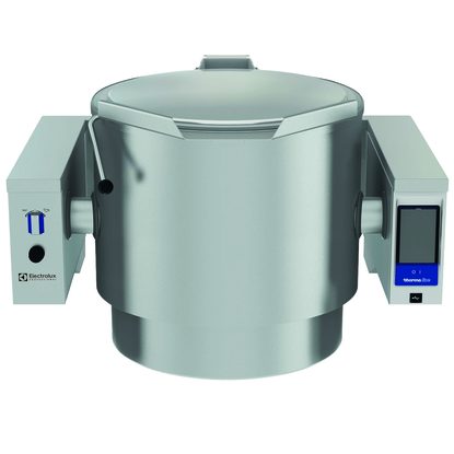 High Productivity Cooking Electric Tilting Boiling Pan, 300lt , Wall mounted with Stirrer