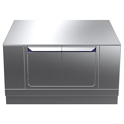 Modular Cooking Range Line thermaline 80 – 1200 mm Passthrough base, 4 doors, GN conform, 2 Sides (H2) – H=550