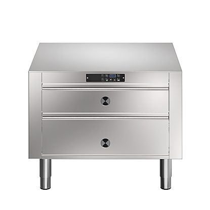 Modular Cooking Range Line thermaline 80 – 800 mm Holding Cabinet with 2 drawers, GN conform, 1 Side – H=450