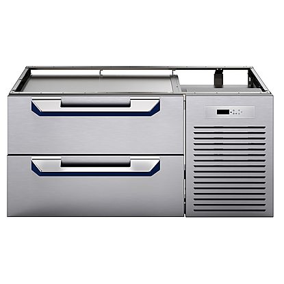 Modular Cooking Range Line thermaline 80 – 1200 mm Ref-freezer Base with 2 drawers, 1 Side, H=550 (R290)