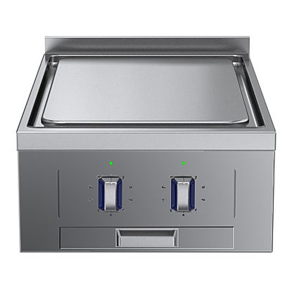 Modular Cooking Range Line thermaline 85 – 2 Zone Electric Solid Top with Ecotop, 1 Side with Backsplash