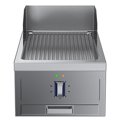 Modular Cooking Range Line thermaline 85 – Half Module Electric Fry Top, 1 Side with Backsplash