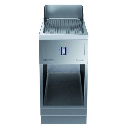 Modular Cooking Range Line thermaline 85 – Half Module Freestanding Electric Fry Top, 1 Side with Backsplash