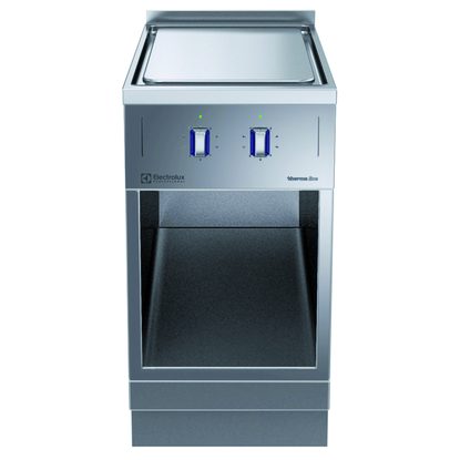 Modular Cooking Range Line thermaline 85 – 2 Zone Electric Solid Top with Ecotop, 1 Side with Backsplash