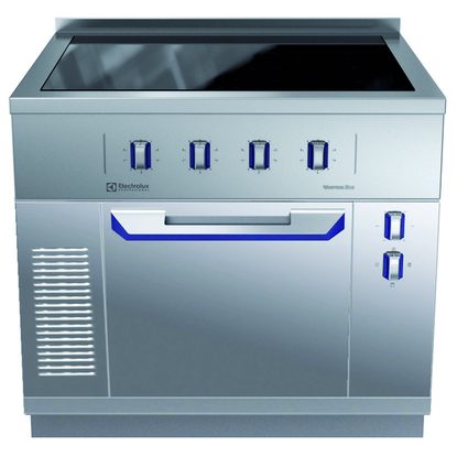 Modular Cooking Range Line thermaline 85 – 4 Zone Induction Top on Oven, 1 Side with Backsplash (H2)