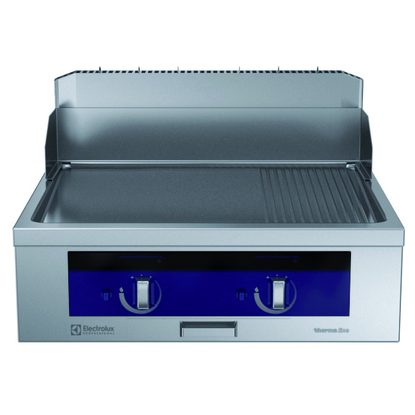 Gamma cottura modulare thermaline 90 – Fry Top a gas un modulo, mezzo rigato, 1 lato operatore