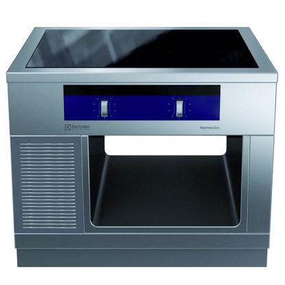 Gamma cottura modulare thermaline 90 – Induzione 4 zone ampia superficie su base aperta, passante, profilo standard