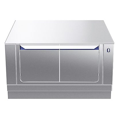 Gamma cottura modulare thermaline 90 – Vano caldo elettrico passante, 4 porte, GN, H2, 2 lati operatore L= 1000mm H 450
