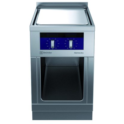 Gamma cottura modulare thermaline 90 – Piastra el. Free-cooking (cottura diretta/indiretta), alzatina, 1 lato op. H 700