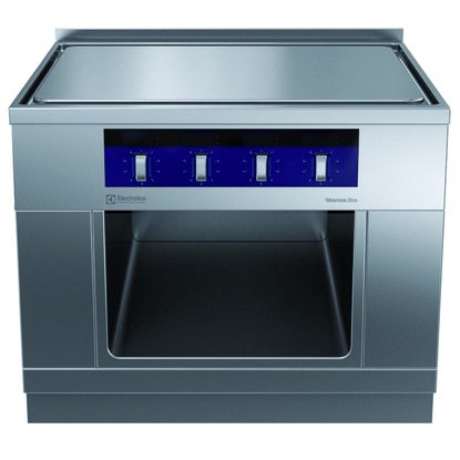 Gamma cottura modulare thermaline 90 – Piastra el. Free-cooking (cottura diretta/indiretta) alzatina, 1 lato op. H 700