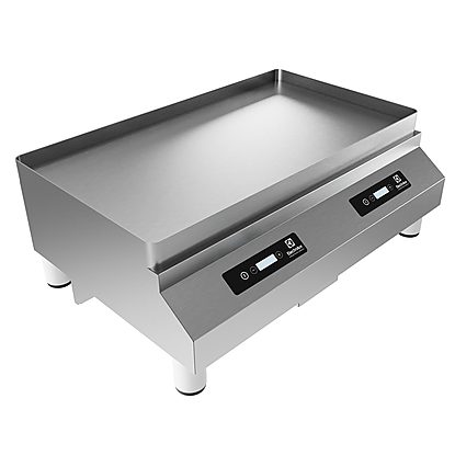 LiberoLight Induction Griddle, stainless steel smooth plate