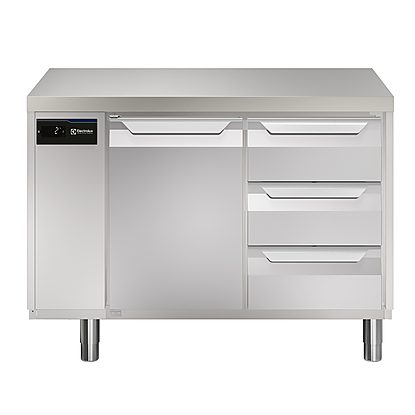 Digital Undercounter ecostore HP Premium Refrigerated Counter – 290lt, 1-Door, 3×1/3 Drawers, Remote