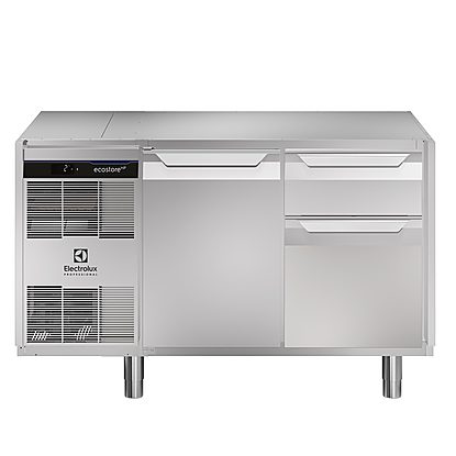 Digital Undercounter ecostore HP Premium Refrigerated Counter – 290lt, 1-Door, 1/3+2/3 Drawers, No Top