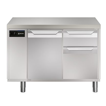 Digital Undercounter ecostore HP Premium Refrigerated Counter – 290lt, 1-Door, 3×1/3+2/3 Drawers, Remote