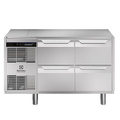 Digital Undercounter ecostore HP Premium Refrigerated Counter – 290lt, 4-Drawer, No Top