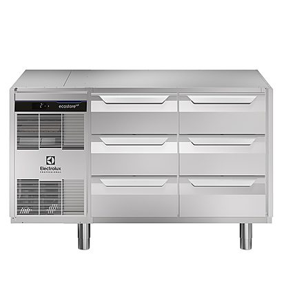 Digital Undercounter ecostore HP Premium Refrigerated Counter – 290lt, 6×1/3 Drawer, No Top