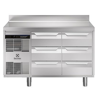 Digital Undercounter ecostore HP Premium Refrigerated Counter – 290lt, 6×1/3 Drawers, Upstand