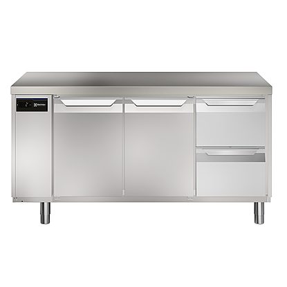 Digital Undercounter ecostore HP Premium Refrigerated Counter – 440lt, 2-Door, 2-Drawer, Remote