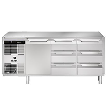Digital Undercounter ecostore HP Premium Refrigerated Counter – 440lt, 1-Door, 6×1/3 Drawers, No Top