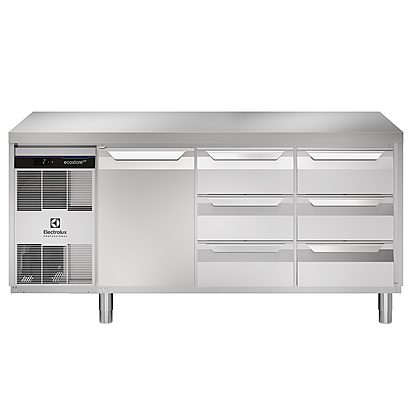 Digital Undercounter ecostore HP Premium Refrigerated Counter – 440lt, 1-Door, 6×1/3 Drawers