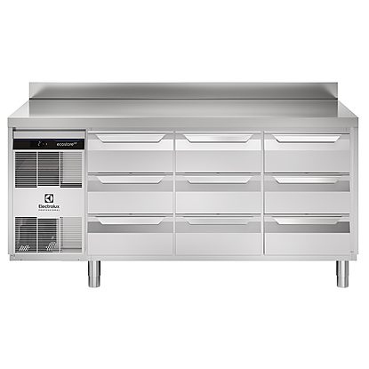 Digital Undercounter ecostore HP Premium Refrigerated Counter – 440lt, 9×1/3 Drawers, Upstand