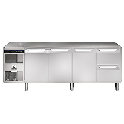 Digital Undercounter ecostore HP Premium Refrigerated Counter – 590lt, 3 Door and 2 Drawers – No Top