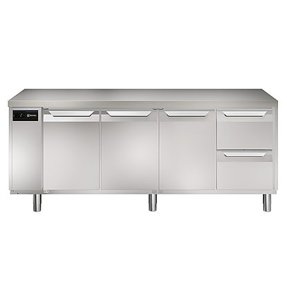 Digital Undercounter ecostore HP Premium Refrigerated Counter – 590lt, 3-Door, 2-Drawer, Remote