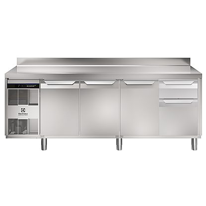 Digital Undercounter ecostore HP Premium Refrigerated Counter – 590lt, 3-Door, 1/3+2/3 Drawers, Upsatand