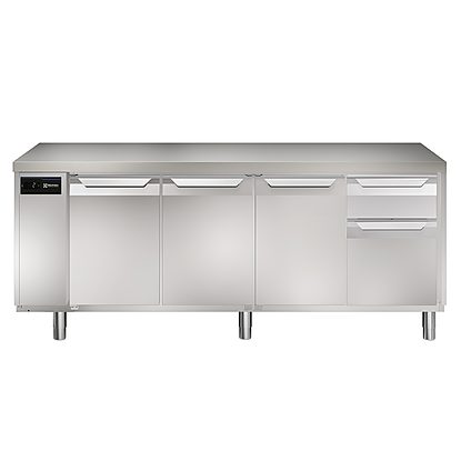 Digital Undercounter ecostore HP Premium Refrigerated Counter – 590lt, 3-Door, 1/3+2/3 Drawers, Remote