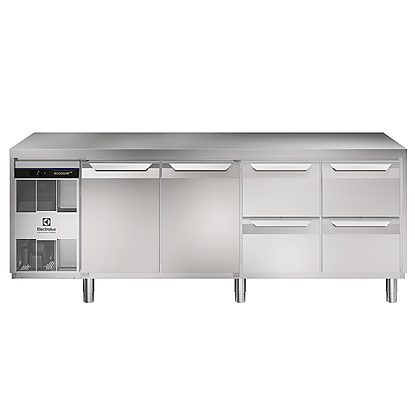 Digital Undercounter ecostore HP Premium Refrigerated Counter – 590lt, 2-Door, 4×1/2 Drawers