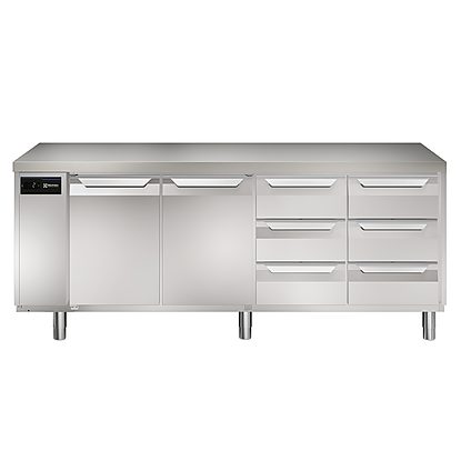 Digital Undercounter ecostore HP Premium Refrigerated Counter – 590lt, 2-Door, 6×1/3 Drawers, Remote