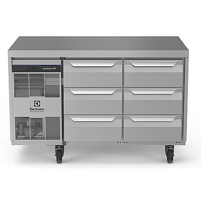 Digital Undercounter ecostore HP Premium Refrigerated Counter – 290lt, 6×1/3 Drawers, UK Plug