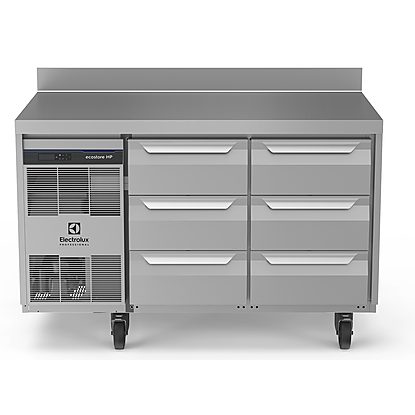 Digital Undercounter ecostore HP Premium Refrigerated Counter – 290lt, 6×1/3 Drawers, Upstand, UK Plug